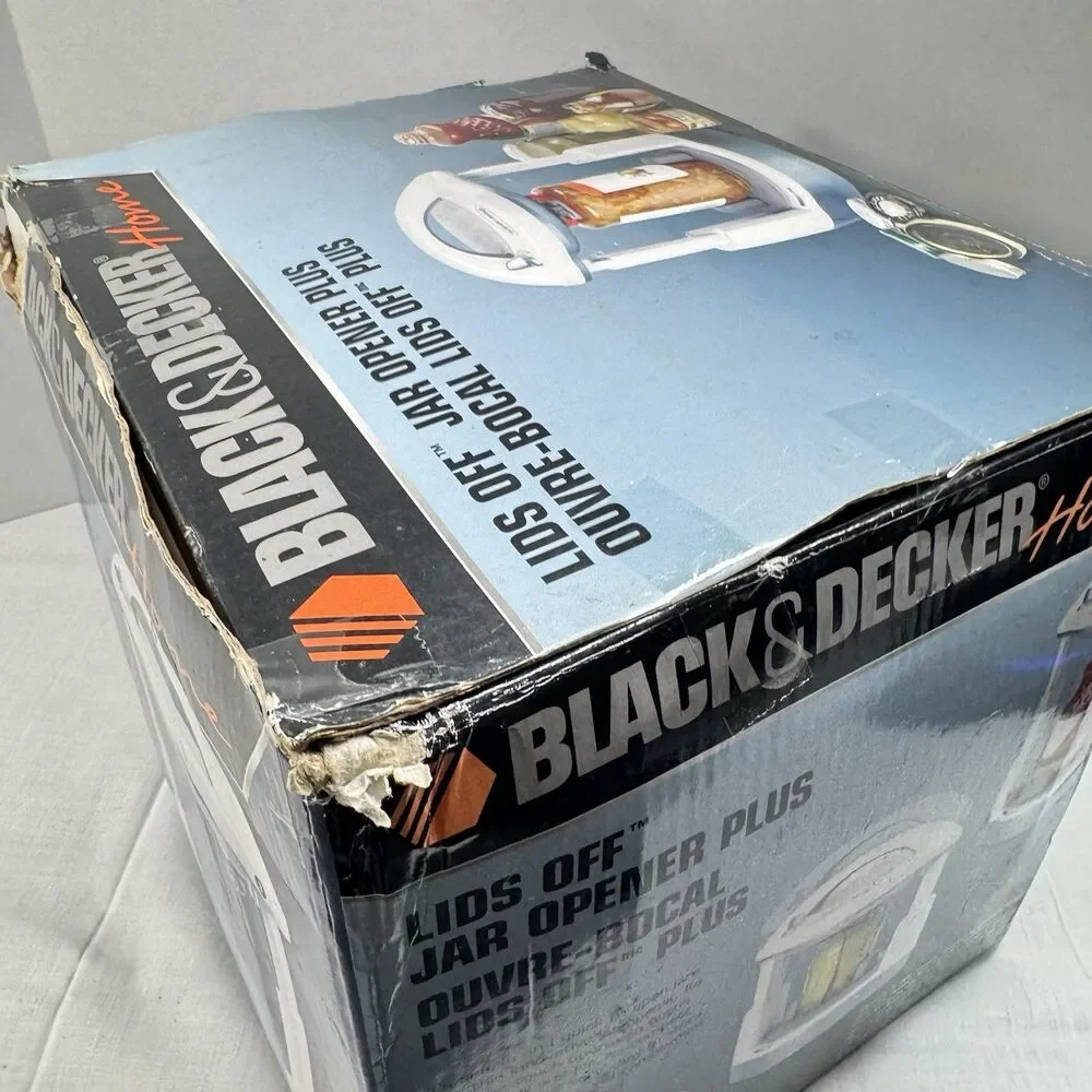 Black & Decker Home Lids Off Jar Opener Plus JW250 New Open Box